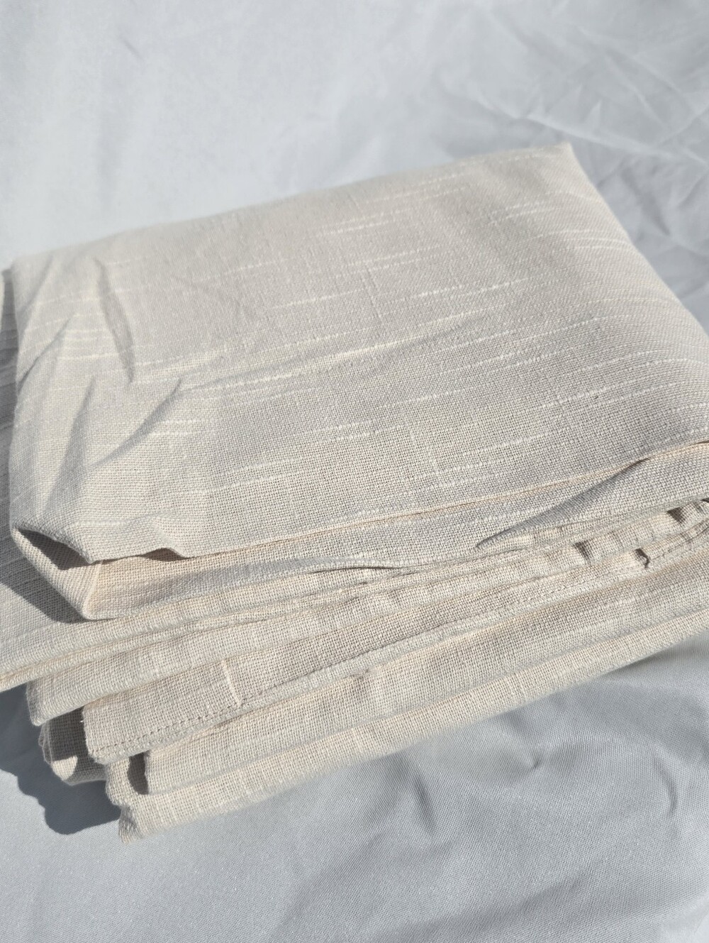 New Quince 48"x96" Room Darkening Cotton Slub Natural Curtain 1 Panel 48x96